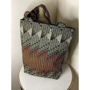 African Ankara Print Shoulder Handbag Crossbody Purse Medium Size Tribal Unique